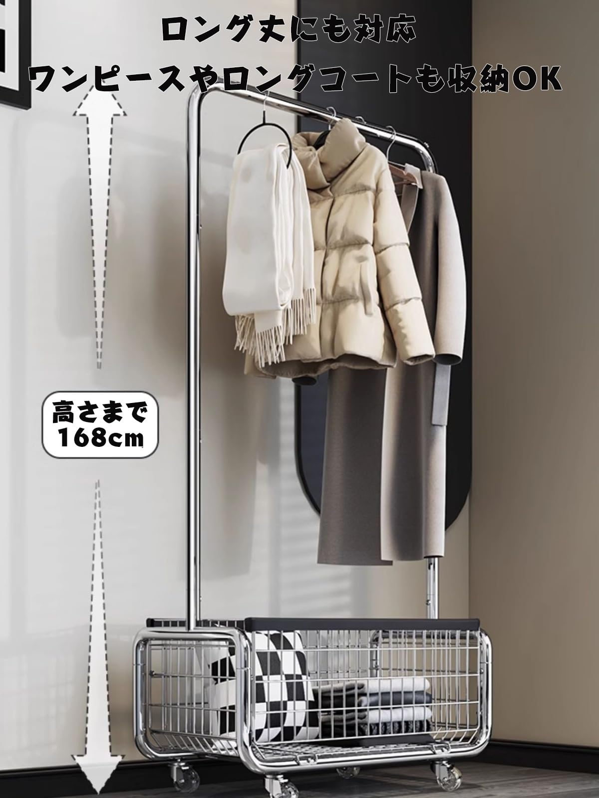 洋服ラック　ハンガーラック パイプハンガーラック 耐荷重150KG 業務用 Amazon｜ハンガーラック 頑丈 洋服ラック パイプハンガー キャスター